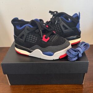 Kids Black and Blue Sneakers